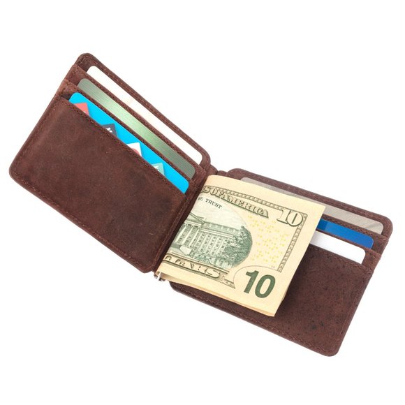 SLIM Front Pocket Minimalist Money Clip (Vintage) - Picture 2 of 2